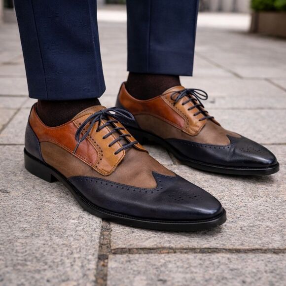 Melvin & Hamilton Other - Melvin & Hamilton Jeff 14 Handcrafted Multi Colour Leather Derby Dress Shoes